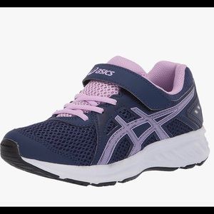 ASICS kid’s indigo blue/astral sneakers